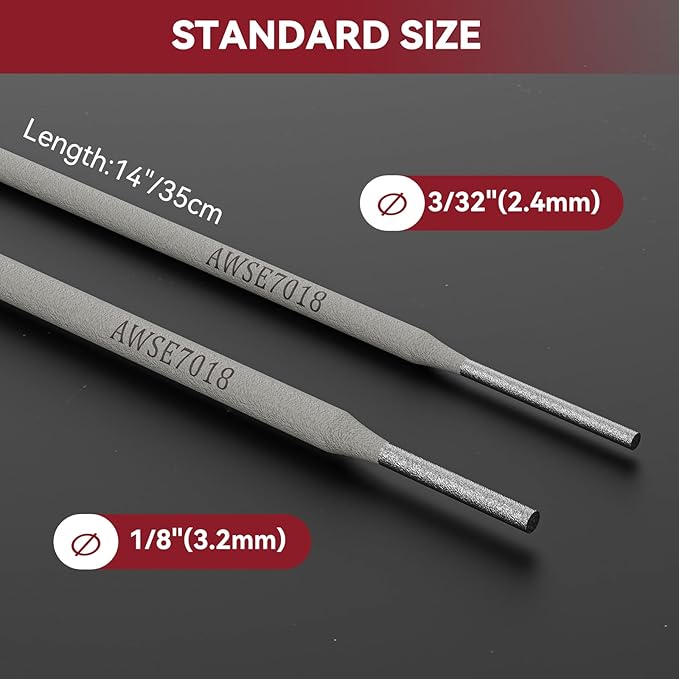 ARCCAPTAIN E7018 Welding Rod 3/32'' 10LB Low Hydrogen Carbon Steel Welding Sticks Electrodes, Welding Rods ARC Welding Equipment