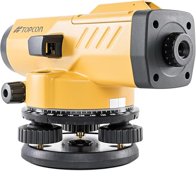 24X Automatic Level, 20cm Min Focus, IPx6 Waterproof Rating, Construction Surveying Equipment with Case