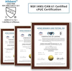 Hibbent Stainless Steel Pull Down Spray Head Replacement with 15 Adapters, NSF/ANSI/CAN 61 & CUPC Certified 3-Function Kitchen Faucet Nozzle, Compatible with Moen, Delta, Kohler Faucet, Brushed Nickel