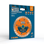 4-1/2 Inch Diamond Cutting Blade, Turbo Rim for Angle Grinder Circular Saw Cutter Wheel Dry Wet for Masonry/Concrete/Brick/Stone, 7/8"-5/8" Arbor (115mm, 3 PCS)