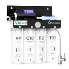 WINGSOL Reverse Osmosis Water Filter, 0 TDS UV Space-Saving Tankless RO System, 10-Layer Filtration Under Sink, NSF/ANSI 42&53&58 Certified, Easy-Change Filter, Plug-in Required