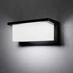 Modern Outdoor Wall Lights for House LED, 18W Porch Light Fixture 3000K 4000K 6500K 3 White Changeable,Waterproof IP65 Exterior Lighting for Garage,Front Door