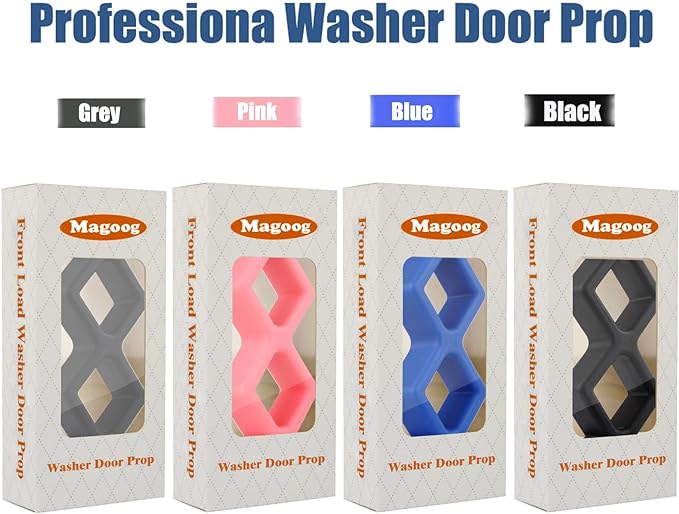 Magoog Washer Door Prop, Magoog Front Load Washer Door Prop, Keep Front Load Washer Door Open and Dry to Prevent Damping, Upgraded Longer Door Prop for Front Load Washing Machines