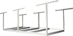 MonsterRax 4x8 Overhead Garage Storage Rack Frame Kit - Hanging Storage Shelves, Ceiling Storage Rack System, Overhead Garage Organizers And Storage, Ceiling Shelving - (White, 18"-33")