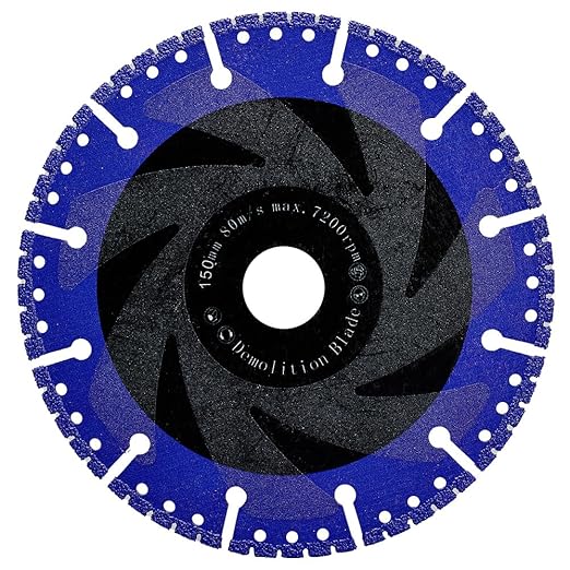 YIJING 6" Diamond Cutting Wheel for Metal,Cut Off Blade for Rebar Sheet Metal Angle Iron Stainless Steel