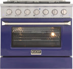 Kucht KNG361/LP-B Gas Range, Blue