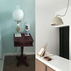 8 Feet Rayon Cloth Covered Replacement Lamp Cord with End Plug for Antique Lamp Repair DIY Project, SPT-1 Electric Wire,18 AWG, Stripped Ends,2 Pack,Silver Color