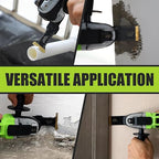 COMOWARE 28Pcs 5-Type Ti-Coated High-Carbon Steel Oscillating Blades, 2" Cut Depth for Metal/Wood/Plastic, Universal Multi-Tool Durable Blades Kit