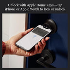 Level Smart Lock+ WiFi Deadbolt - World's Smallest Smart Lock - Apple Home Key & Voice Control - Matte Black
