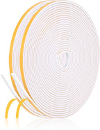 52Feet Weather Stripping Seal (1/4 Inch X 1/8 Inch) for Door Window, High Density Foam Tape, Soundproofing, Insulation Strip, Door Sealers for Door Frame- White