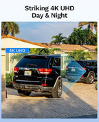 LongPlus 4K Home Security Camera System, 12MP H.265+ 16CH NVR with 4TB HDD for 24-7 Recordings, 8pcs Wired PoE Security Camera System, Person Vehicle Pet Detection, CCTV for Businesses Home, LP8MEF8B1