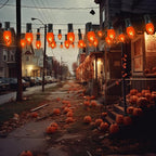 25 Pack C7 Replacement Bulbs, C7 Clear Orange Light Bulbs, C7/E12 Candelabra Base, Orange Halloween Light for Outdoor String Lights Christmas Halloween Patio Party