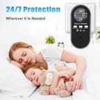 5-in-1 Gas & CO Detector with Digital Display | Plug-in + 9V Battery Backup Carbon Monoxide Detectors| Adjustable Brightness & Alarm Volume | Home, RV, Apartment (1-Pack)