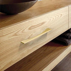 Asidrama 2030 10 Pack 7.5 Inch(192mm) Brushed Gold Kitchen Cabinet Handles, Vintage Retro Cabinet Pulls Kitchen Cabinet Hardware for Cupboard Drawer Pulls