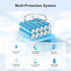 2 Pack 6.0Ah Lithium-ion Replacement for Kobalt 40V Battery Compatible with KPM1040A-03, KM-1640-06, KM 4040-06,Cordless Power Tool Battery