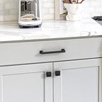 10 Pack 3.75"(96mm) Matte Black Cabinet Pulls Kitchen Cabinet Handles Drawer Pulls Cupboard Hardware for Cabinets CK0078