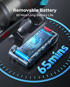 Cordless Vacuum Cleaner 600W/50Kpa, Stick Vacuum Cleaners 65 Mins Max Runtime with Charging Dock, Self-Standing Handheld Vacuum with Touch Display, 6-in-1 Vacuum Cleaner for Carpet/Hard Floor/Pet Hair