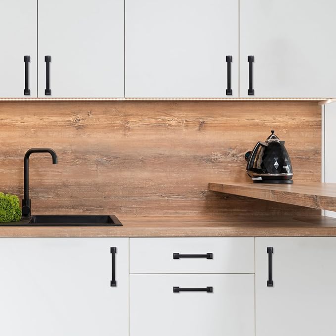 COTYKILEY 10 Pack 3.75 Inch(96mm) Oil Rubbed Bronze Cabinet Handles Kitchen Cabinet Pulls Cabinet Door Handles Kitchen Cabinet Hardware Cupboard Drawer Pulls Dresser Handles