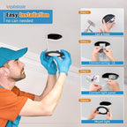 VOLISUN 24 Pack 4 inch Recessed Lighting, 5CCT LED Recessed Light Black, 2700K-5000K Selectable, 9.5W Eqv 80W, 810LM Dimmable Canless Wafer Downlight, LED Ceiling Light ETL Certificated