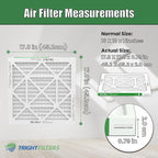 18x18x1 Air Filter 4 Pack, Durable MERV 8 Pleated Home HVAC AC Furnace Filters, Lightweight Compact Air Conditioner Filter Replacement
