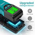 Stud Finder - 5 in 1 Electronic Stud Finder Wall Scanner, Stud Sensor with Digital LCD Display & Intelligent Smart Chip, Beam Finders Wall Detector for Wood AC Wire Metal Studs Joist (‎Peacock Blue)