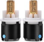 RP60400 Delta Faucet Valve Stem Cartridge Replacement for Delta Two Handle Diamond Seal Technology Bathroom Sink Bathtub Shower Faucet and Beverage Faucet, Delta Faucet Stem Assembly Repair Kit