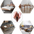 Ezprotekt 24 Pcs Square Chair Leg Floor Protectors with Felt, Silicone Felt Furniture Pads Cups for Hardwood Floor, Dining Table Leg Caps Covers No Scratches (L Fit: 1" to 1.4", Brown)