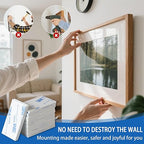 QDiShi 50PCS EVA Double Sided Adhesive Pads Pre-Cut Foam Tape 3x5cm Heavy Duty Mounting Tape White Super-Sticky Pad Waterproof Self Adhesive Pad for Home Décor & DIY Art Crafts