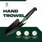 Gardening 9-Piece Heavy Duty Carbon Steel Gardening Tool Set – Rust-Proof, Ergonomic Non-Slip Handles with Durable Storage Tote Bag – Ideal Garden Gift by BRSS