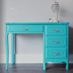 Dixie Belle Paint Company Chalk Finish Furniture Paint - Pure Ocean (16oz) - Matte Bright Teal Chic Chalk Mineral DIY Furniture Paint