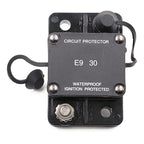 T1 30A Amp Automotive Circuit Breaker Auto Reset No Switch Button for Boat, Car Audio, Solar System, Battery Protection 12V-32V DC IP67