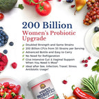 Vitalitown Women’s Probiotics | 200 Billion CFUs 30 Strains | 60 ct | Shelf Stable, Acid Resistant | Replenish Good Bacteria, Intensive Digestive & Vaginal Support | Vegan, Non-GMO