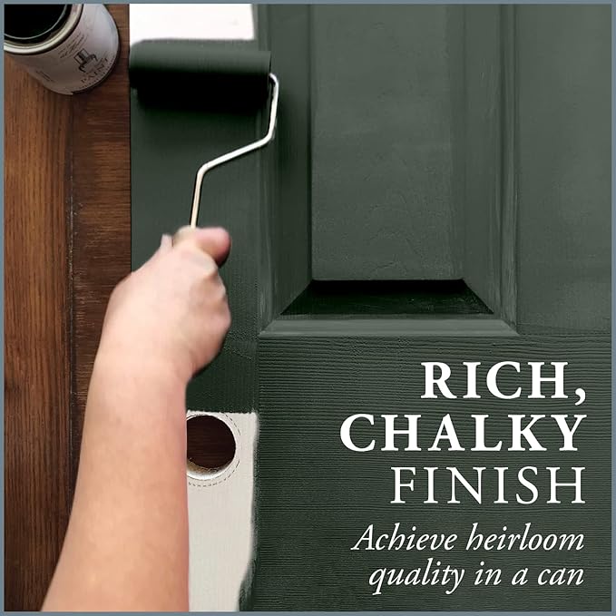 AMY HOWARD AT HOME Chalk-Based One Step Paint for Furniture, Cabinetry, Decor, Finish, and More | No Stripping, Sanding, or Priming | Dark Base | 16 Ounce | Cherbourg