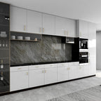 20 Pack Champagne Gold Cabinet Pulls 3 3/4 Inch(96mm) Hole Centers Square Champagne Bronze Dresser Pulls Bar Drawer Handles Stainless Steel Kitchen Cabinet Hardware Cupboard Handles