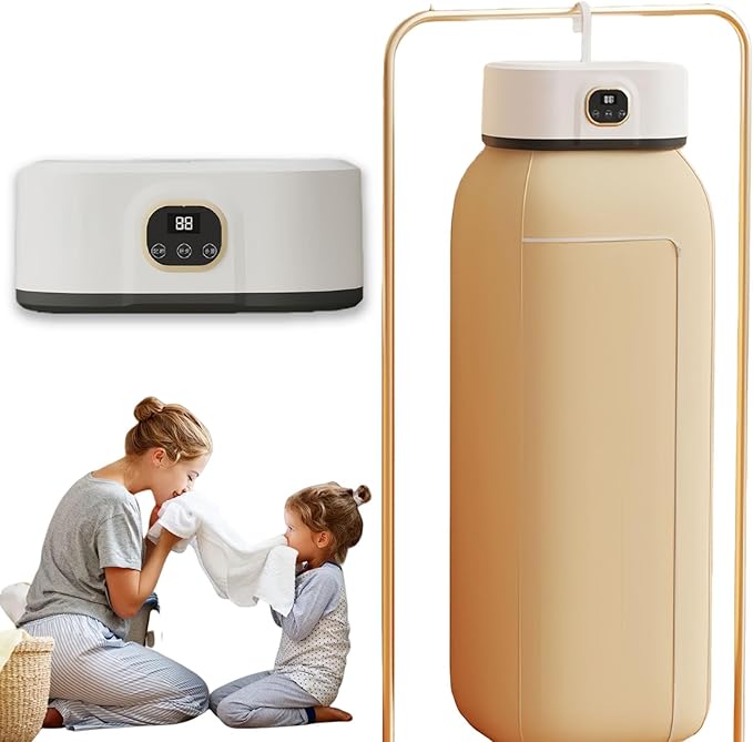 Portable Foldable Mini Dryer for Clothes, Small & Compact Clothes Dryer, Hanging Laundry Dryers with Adjustable Timer, for Apartment, Rv, Travel