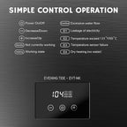 Airthereal Electric Tankless Water Heater 14kW, 240Volts - Endless On-Demand Hot Water - Self Modulates to Save Energy Use - Small Enough to Install Anywhere - for 1 Shower, Evening Tide series