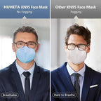 HUHETA 50 Packs KN95 Face Mask 5-Ply Breathable & Comfortable Filter Safety Mask (50PCS-MTC III Color)