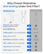 Waterdrop 10UE-SC Under Sink Water Filter for Instant Hot and Cold Water Dispenser System, Anti-Scaling, Reduces PFAS, PFOA/PFOS, Lead, Chlorine, Bad Taste & Odor, 11000 Gallons