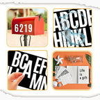 10 Sheets Vinyl Letter Number Stickers, Self-Adhesive Alphabet Stickers, Waterproof Mailbox Number Sticker Letters for Mailboxes,Door,Cars,Boats, Address Signs (White, 1.5 inch)