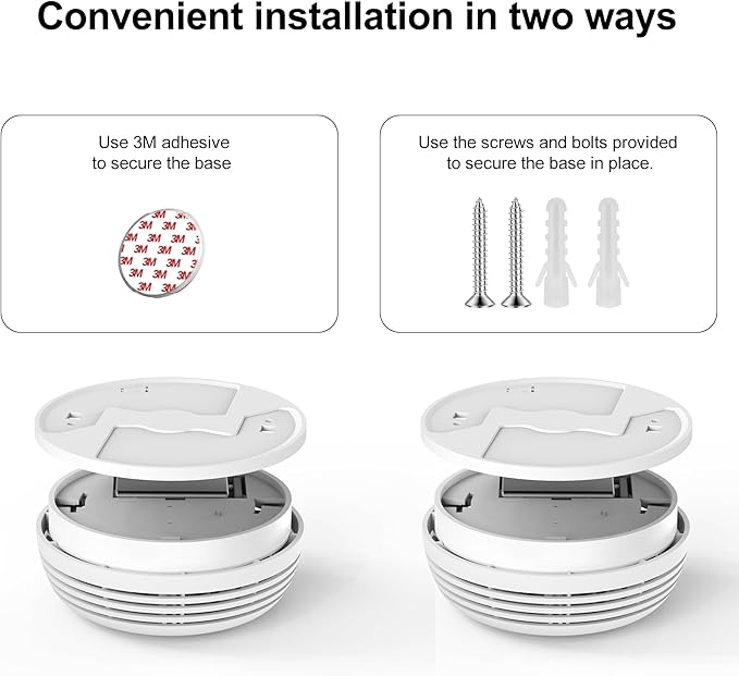 Fire Alarms Smoke Detectors, Photoelectric Sensor Smoke Alarm Battery Operated, Fire Alarm with Test Button & Low Battery Signal, LED Warning Light 85 dB Alarm Sound for Bedroom and Home, 1 Pack