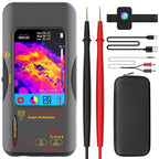 BSIDE Thermal Imaging Camera Multimeter with Macro Lens 320×320 Resolution with 20000 Words Multimeter Function 3.98'' Touchscreen 25Hz Infrared Thermal Camera 15 Thermal Palettes Auto-Ranging Tester