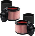 2 Pack Vacmaster Filter Replacement Compatible with Vacmaster VF408, VF410P, Wet/Dry Vac Beast VFB511B 0201 and Cleva Industrial VF408B, for Jobsite and Floor Vacs, for Vacmaster Attachments