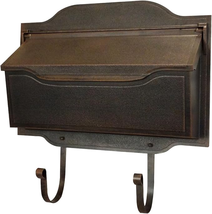 Special Lite Contemporary Horizontal Wall Mount Mailbox - Copper Aluminum Mailbox for Wall Mount - SHC-1002-CP