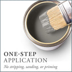 AMY HOWARD AT HOME Chalk-Based One Step Paint for Furniture, Cabinetry, Decor, Finish, and More | No Stripping, Sanding, or Priming | Medium Base | 32 Ounce | Selznick Grey