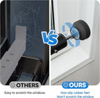 Adjustable（Short）Window Security Bars for Inside Windows, Window Safety Bars for Sliding/Vertical Windows, Window Guards for Home Security, Anti Theft Jammer Bars for（Small）Window -Black 1 Pcs