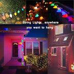 SUNSGNE 25 Pack C7 Multicolor Christmas Replacement Bulbs, Vintage Multicolor Ceramic Light Bulbs for C7 Christmas String Lights, E12/C7 Candelabra Base, 5 Watt