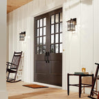 Beacon Square 12" 1 Light Outdoor Wall Light with Clear Hammered Glass in Olde Bronze® (Pack of 2)