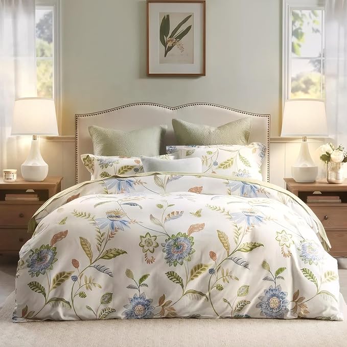 GyroVu Table Lamp Set of 2, 18.63” Ceramic Table Lamp Classic Beside Lamps Nightstand Lamp Modern Lamp for Living Room, Bedroom & Office Rocker Swtich Cream-LED Bulbs Included