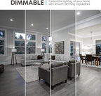 LUXRITE A19 LED Bulb 60W Equivalent, 5000K Bright White, 800 Lumens, Dimmable Standard LED Light Bulbs 9W, Enclosed Fixture Rated, Energy Star, E26 Medium Base - Indoor and Outdoor (16 Pack)