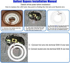 LED Replacement for FC8T9 22W and FC12T9 32W Fluorescent Bulb, 8 inch 11W for T9 22 Watts Circular Light Bulbs, 12 inch 16w for 32 Watts Circline, CRI 80, Daylight Ballast Bypass Required